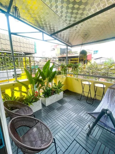 Sunny Garden Balcony in Old Quarter, Free Laundry, Free Water – Fotos 6